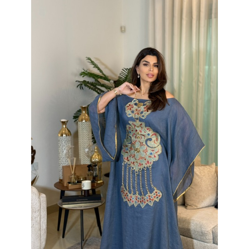 جلابيه لينن مع سلسله ذهبيه جلابيه لينن مع سلسله ذهبيه
