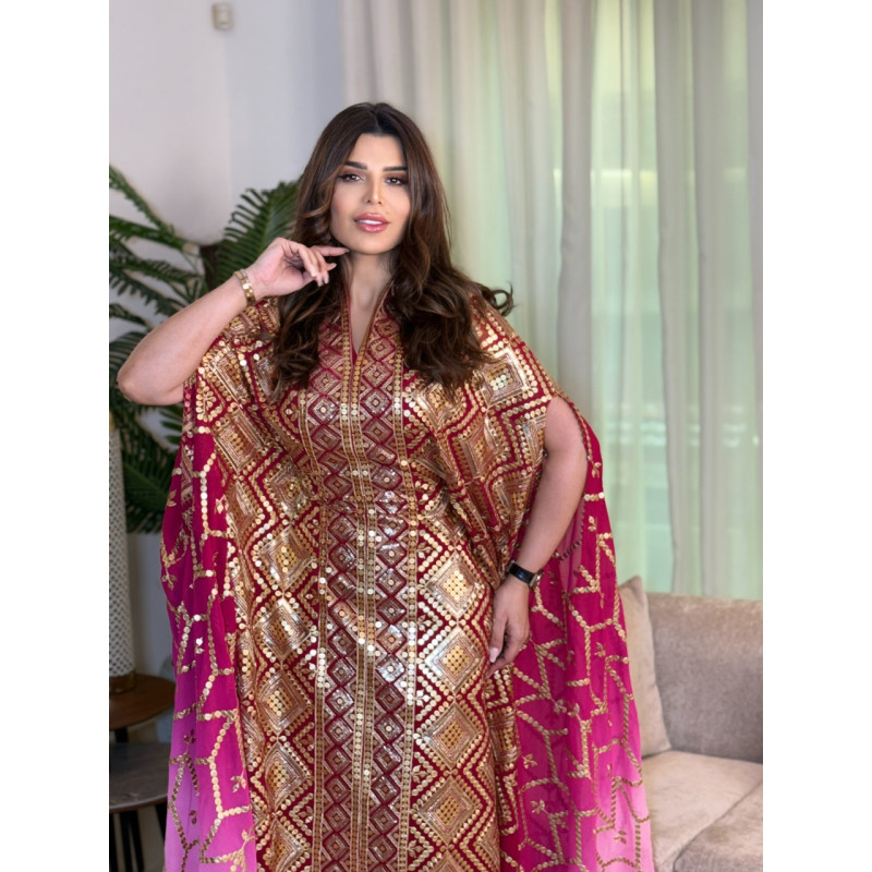 فراشه وردي اومبري فري سايز