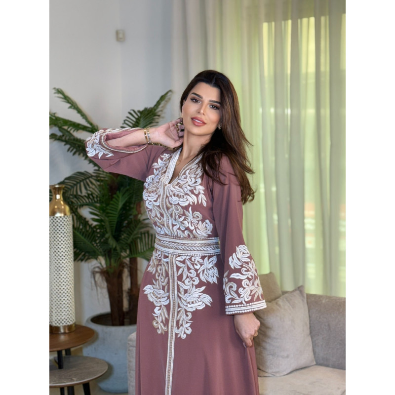 مغربي لون  نود تطريز مع شك