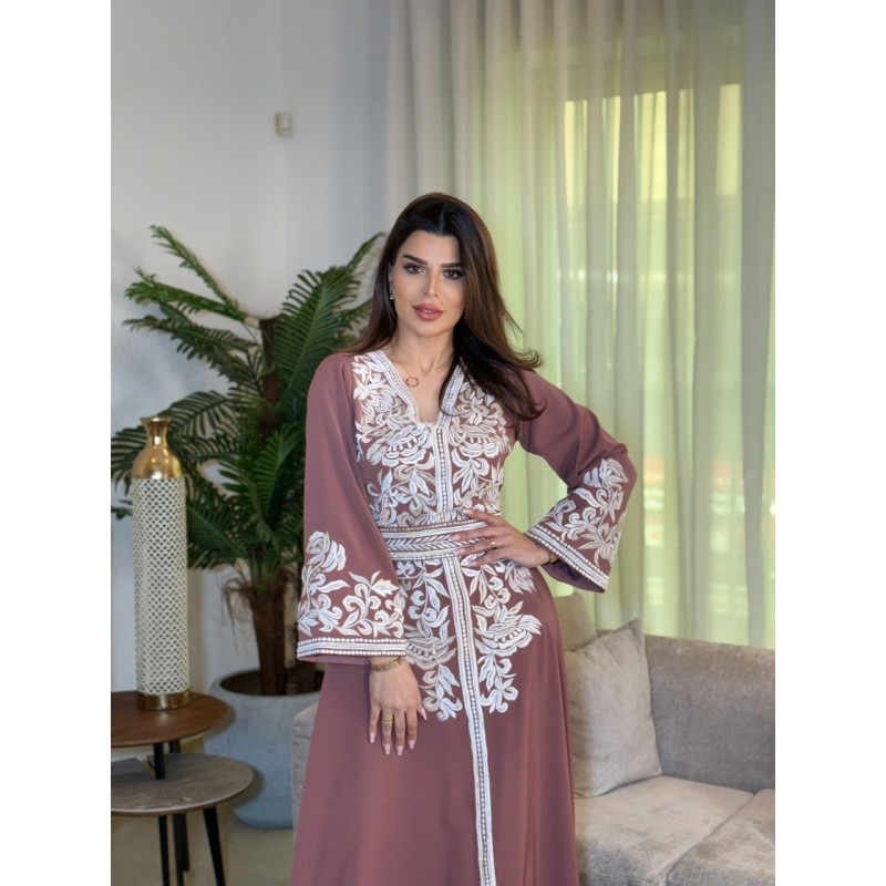 مغربي لون  نود تطريز مع شك